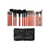 Anguoer Beauty Tool Cosmetic Brush Set 5 pcs Red