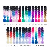 Synthetic Hair Extensions in Multiple Colors