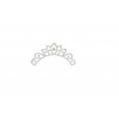 RoRo Bridal Hair Comb Crown 4/4 cm 30-0015-2