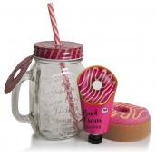 Bath Set Crystal Jar Donut Vanilla