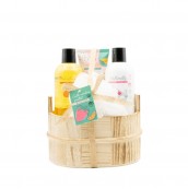 Becasan Nature Freesia & Lilies Bath Gift Set Ξύλινο Κουτί 4pcs