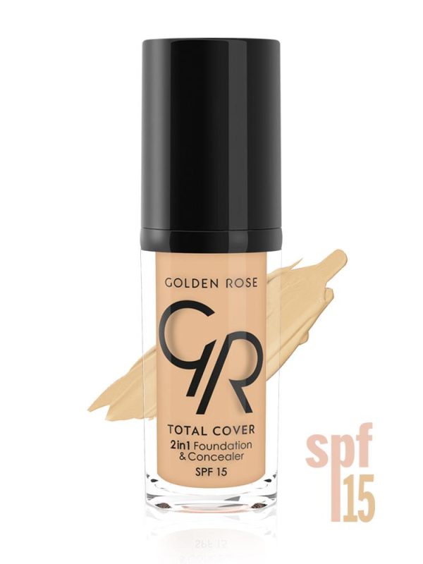 Golden Rose Total Cover 2 in 1 Foundation 30ml