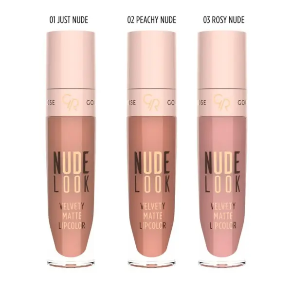 Golden Rose Nude Look Velvety Matte Lip Color 1 Golden Rose Nude Look Velvety Matte Lip Color
