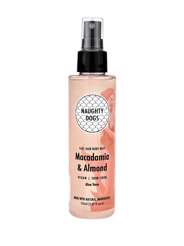 Naughty Dogs Face Hair Body Mist Macadamia Almond 150ml
