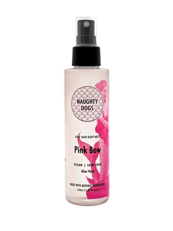 Naughty Dogs Face Hair Body Mist Pink Bow 150ml