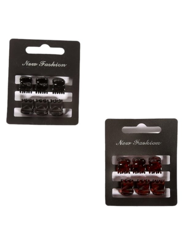 RoRo Κλάμερ Μαλλιών 1.2 cm Set 6pcs