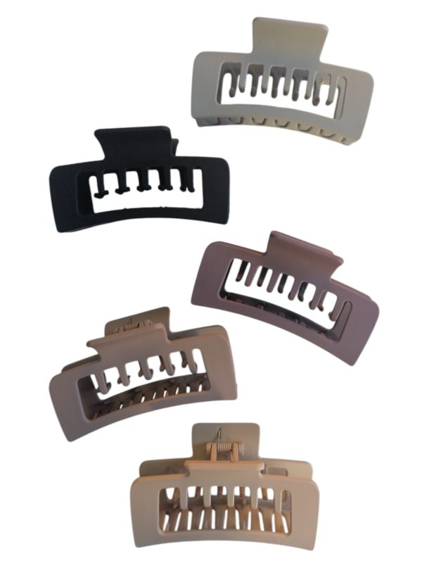 02-0257-1 Κλάμερ μαλλιών με διπλό κράτημα 10 cm