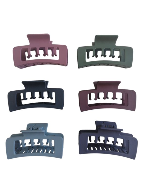 02-0258-1 Κλάμερ μαλλιών με διπλό κράτημα 8 cm