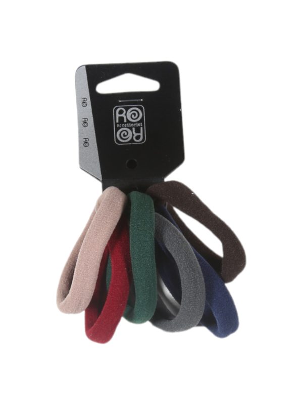 RoRo Λάστιχο Μαλλιών 3 cm Σετ 6 τμχ