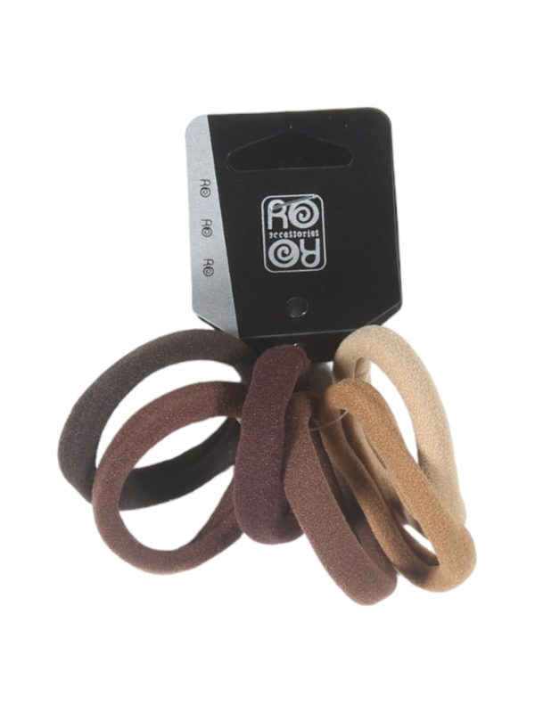 RoRo Λάστιχο Μαλλιών 3 cm Σετ 6 τμχ