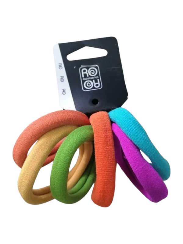 RoRo Λάστιχο Μαλλιών Σετ 6 τμχ