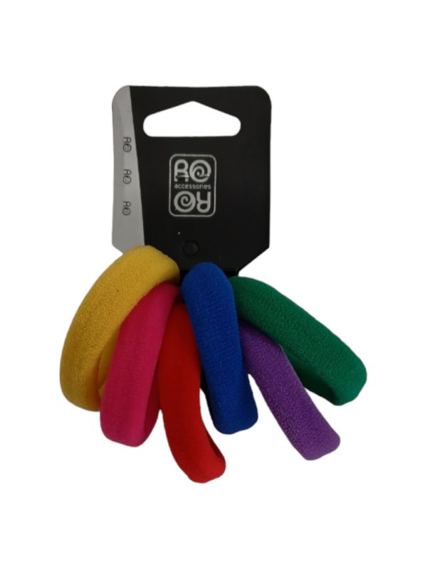 RoRo Λάστιχο Μαλλιών Σετ 6 τμχ