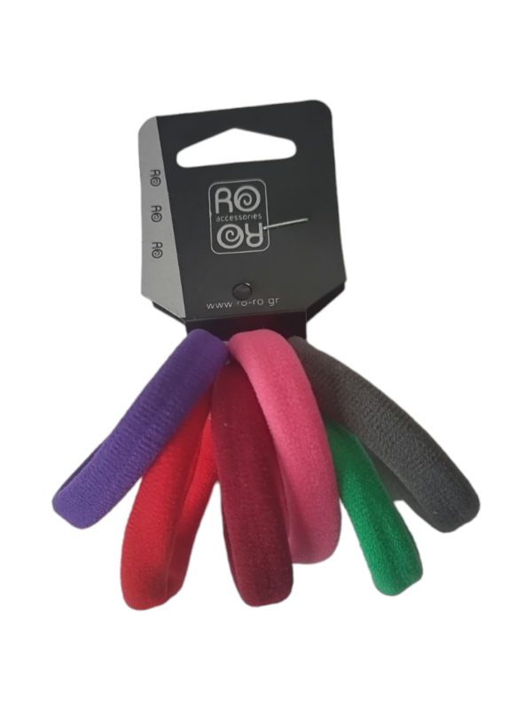 RoRo Λάστιχο Μαλλιών Σετ 6 τμχ