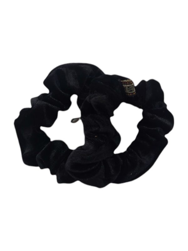 Σουράκι  μαλλιών velvet ONLY BLACK ,σετ 2 τεμ