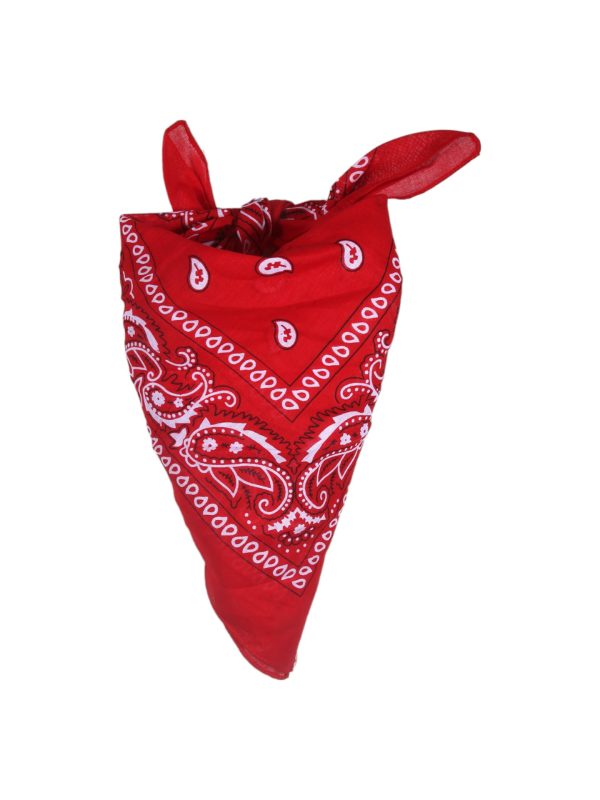 RoRo Κορδέλα-Μαντήλι Μαλλιών Μπαντάνα Κόκκινη