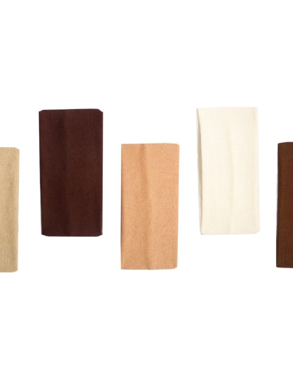 RoRo Κορδέλα Μαλλιών Καφέ Χρώμα 9cm