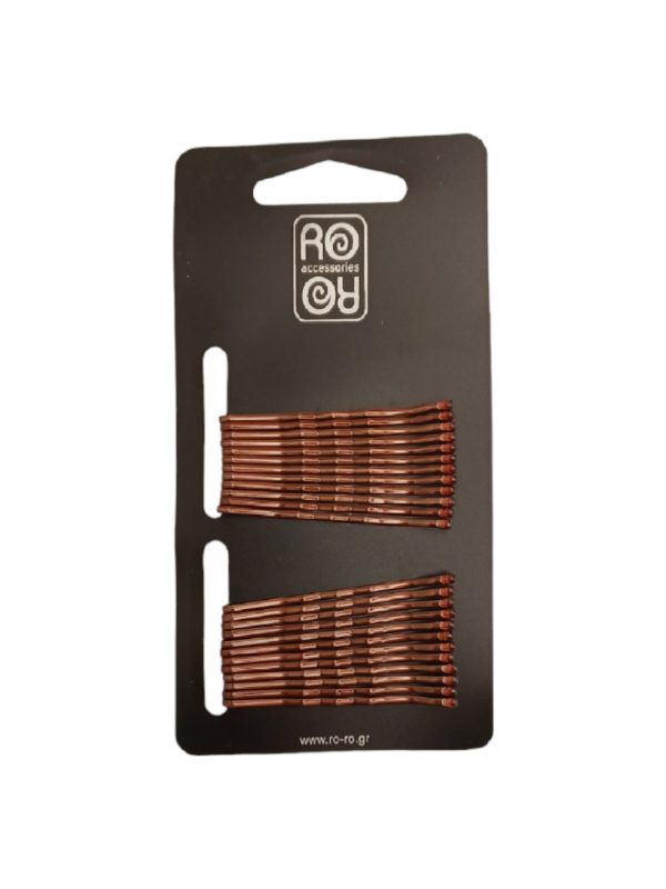 RoRo Τσιμπιδάκια Καφέ Σετ 24 τμχ