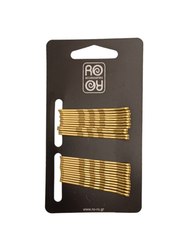 RoRo Τσιμπιδάκια Χρυσά Σετ  24 τμχ