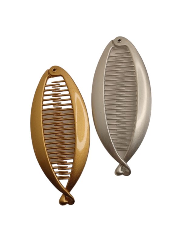 RoRo Πιάστρα Μαλλιών Μπανάνα Σε Μεταλλικές Αποχρώσεις