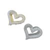 Κλάμερ μαλλιών καρδιά  με στρας 5cm