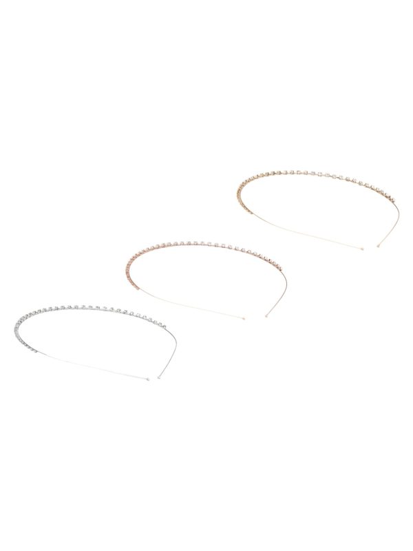 RoRo Στέκα Μαλλιών Μεταλλική Με Στρας