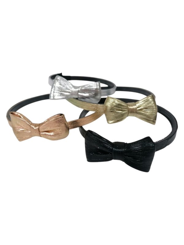 RoRo Παιδική Στέκα Μαλλιών Με Φιόγκο Σε Μεταλλικά Χρώματα