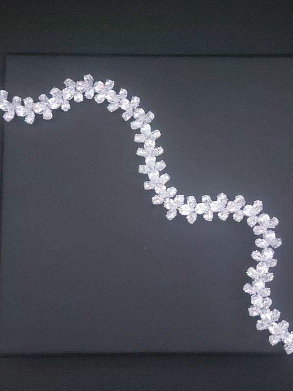 RoRo Νυφικό Headpiece Zircon 28 cm