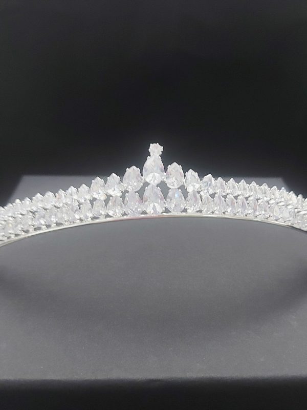 RoRo Νυφικό Headpiece Zircon 2.5 cm