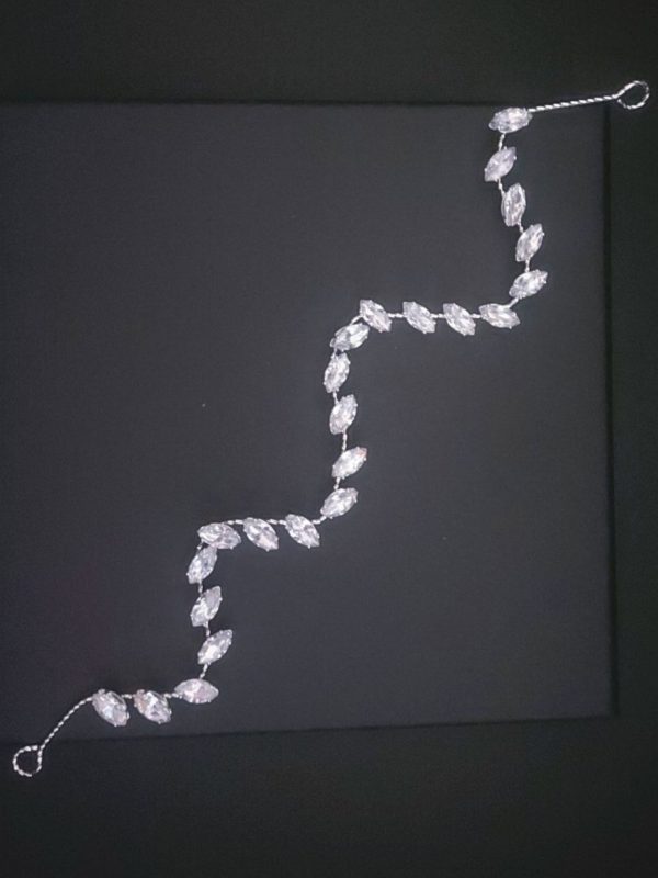 RoRo Νυφικό Headpiece Zircon 28 cm