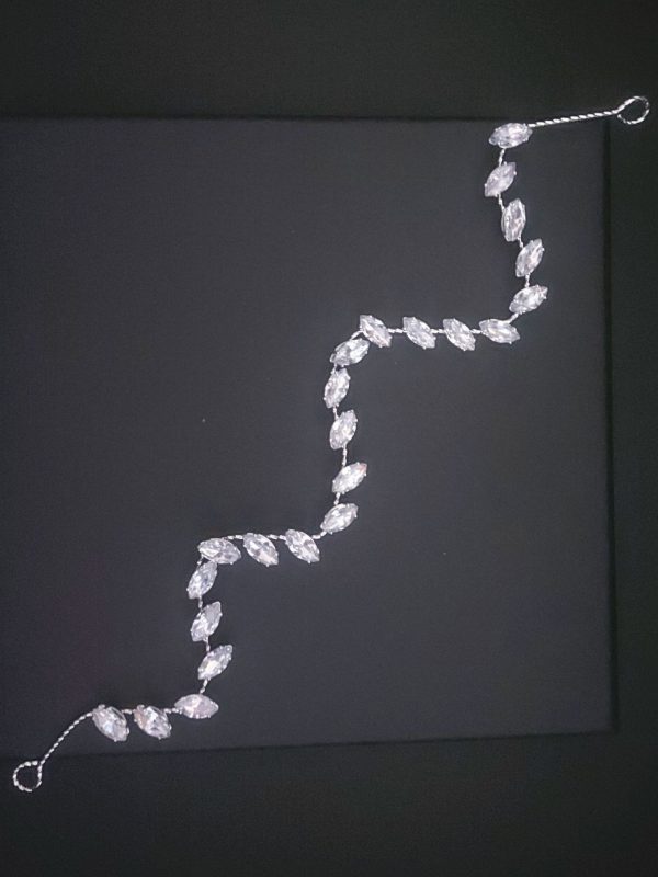 RoRo Νυφικό Headpiece Zircon 28 cm