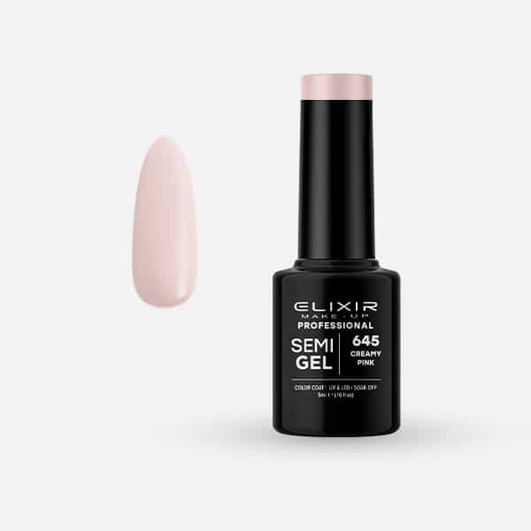 645 Elixir Ημιμόνιμο Βερνίκι 5ml – #645 (Creamy Pink)