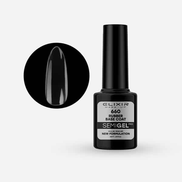 660-1 Elixir Ημιμόνιμο Βερνίκι 5ml – #660 (Rubber Base Coat)