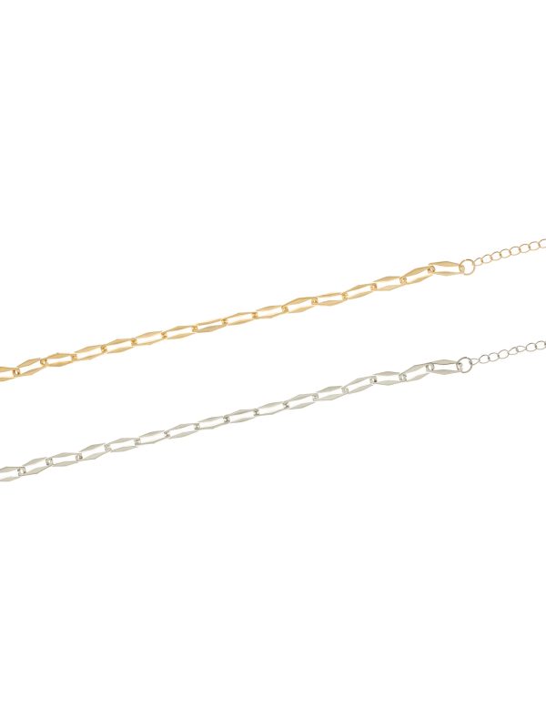 RoRo Αλυσίδα Ποδιού Stainless Steel Με Σχέδιο Αλυσίδα