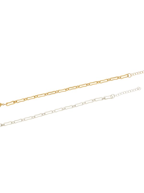 RoRo Αλυσίδα Ποδιού Stainless Steel Με Σχέδιο Αλυσίδα