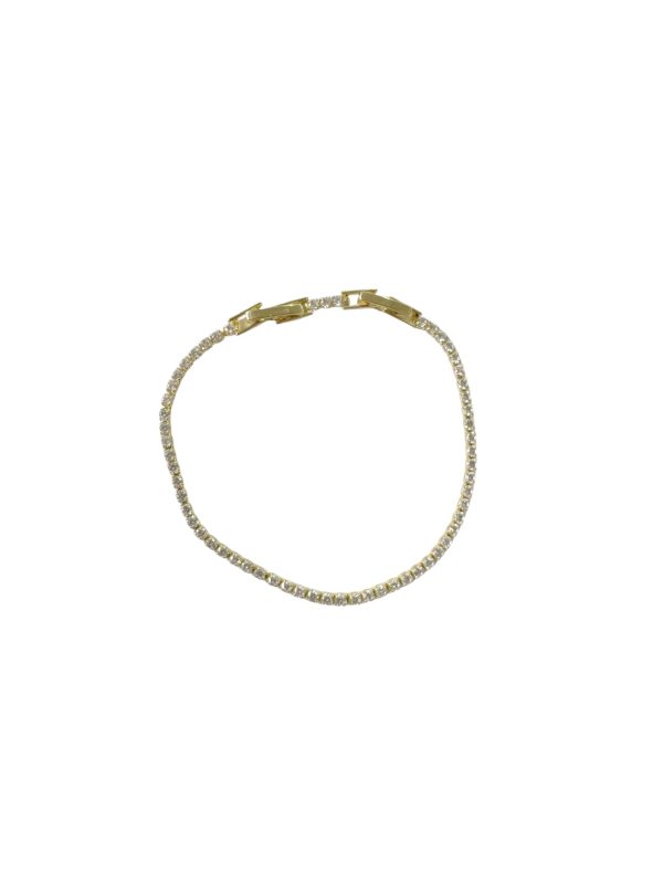 BR022-1 Γυναικείο βραχιόλι με στρας riviera 2mm