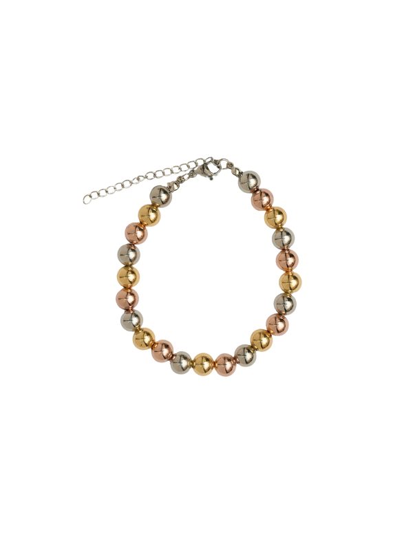 RoRo Γυναικείο Βραχιόλι Με Μπίλιες Mix Metal BR035