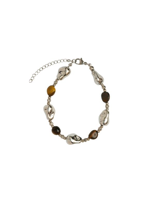 Γυναικείο βραχιόλι ασημί με πέτρες