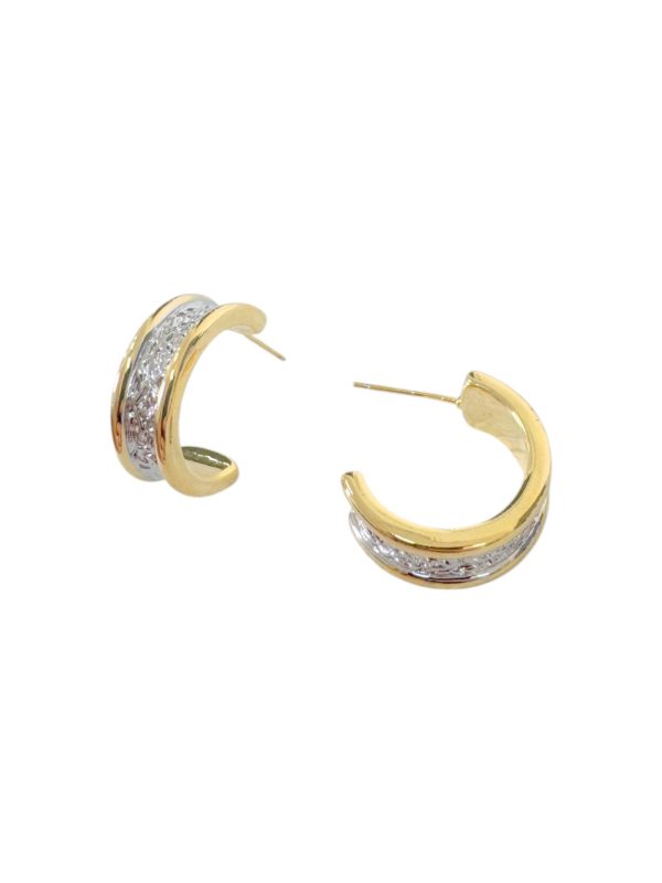 Σκουλαρίκι αυτιών κρίκος mix metal 19mm