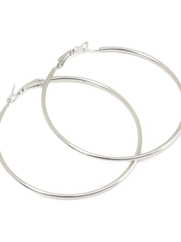 RoRo Σκουλαρίκι Κρίκος Ασημί 60 mm