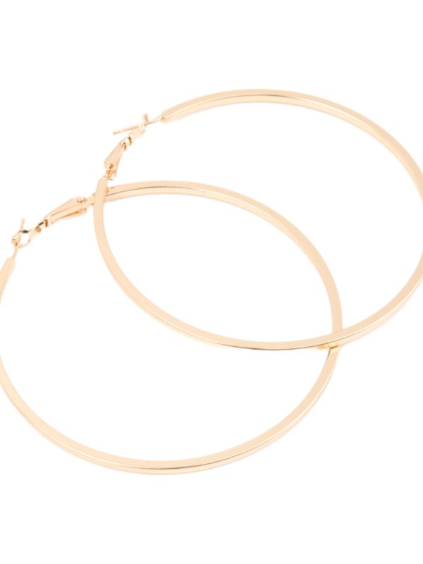 E2G-70 RoRo Σκουλαρίκι Κρίκος Χρυσός 70 mm