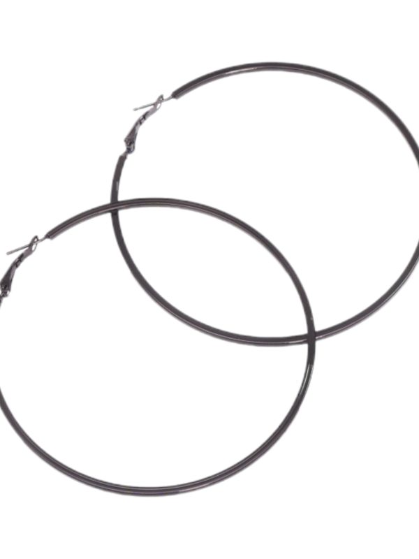 RoRo Σκουλαρίκι Κρίκος Αιματίτης 80 mm