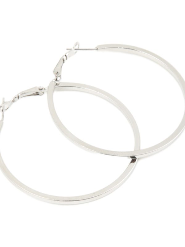 RoRo Σκουλαρίκι Κρίκος Ασημί 50 mm
