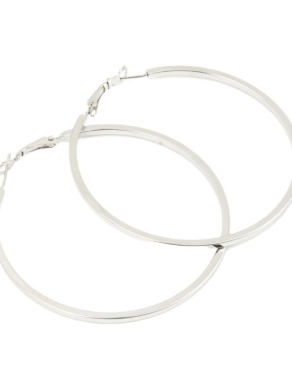 RoRo Σκουλαρίκι Κρίκος Ασημί 60 mm