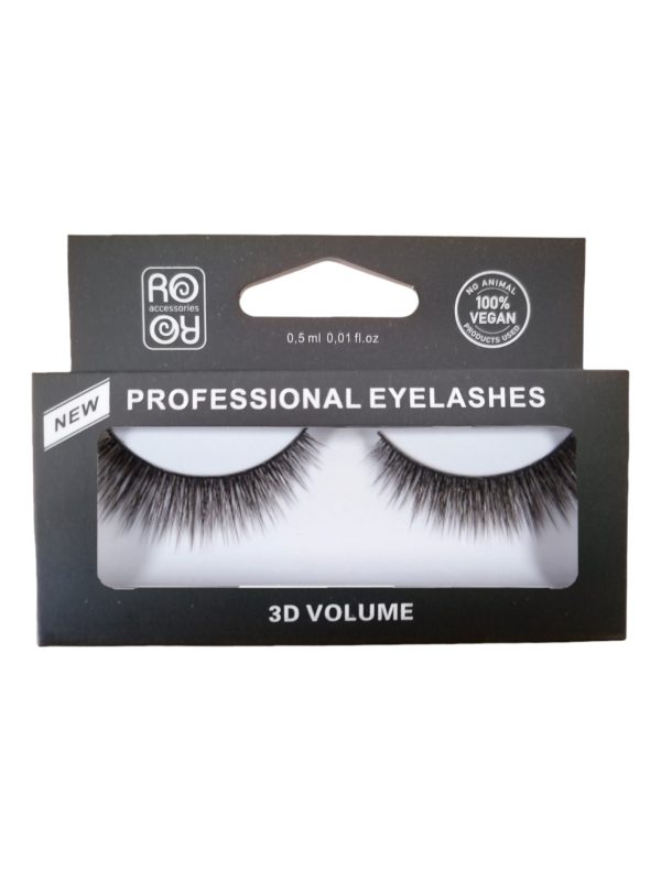 RoRo Βλεφαρίδες Με Κόλλα 3D Volume