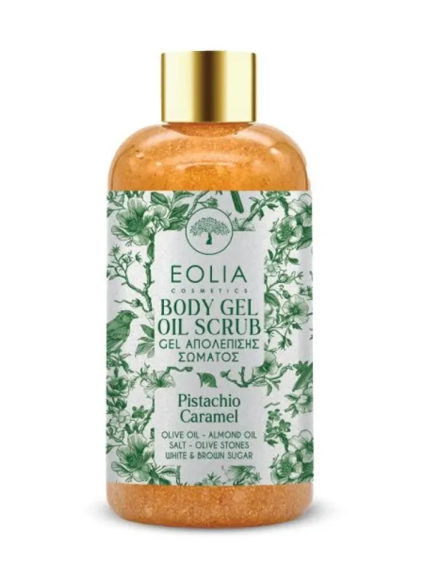 Eolia Body Gel Oil Scrub Gel Απολέπισης Σώματος Pistachio Caramel 250ml