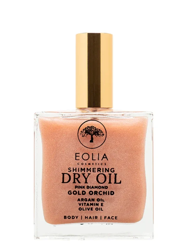 Eolia Shimmering Dry Oil Pink Diamond Gold Orchid 100ml