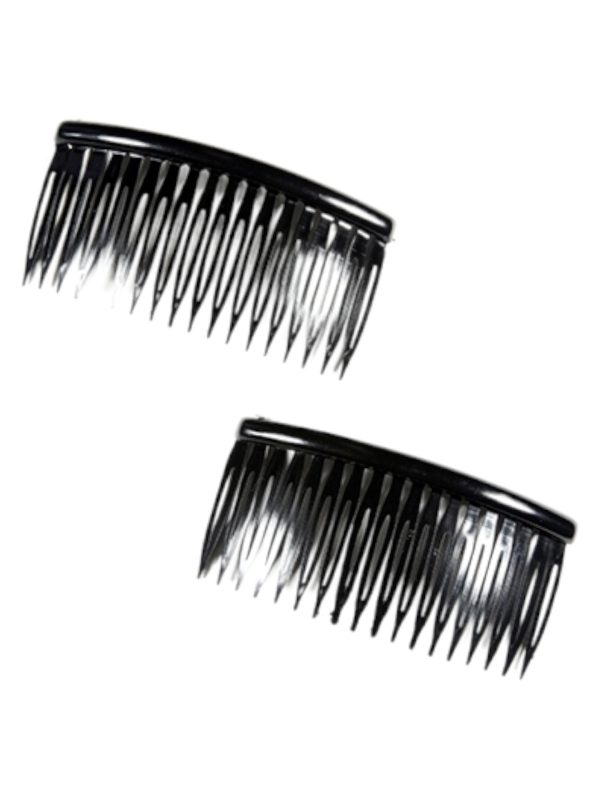 RoRo Χτενάκι Μαύρο 9 cm Σετ 2 τμχ