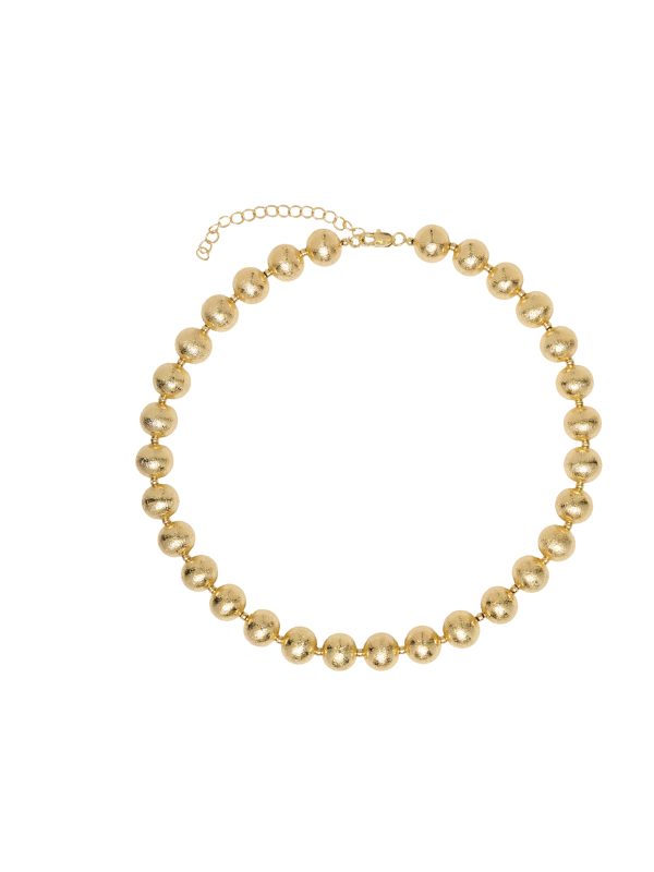 RoRo Γυναικείο Κολιέ Ματ Με Μπίλιες