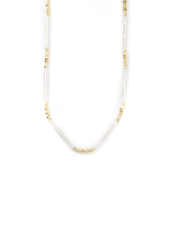 Γυναικείο κολιέ μακρόστενες πέρλες