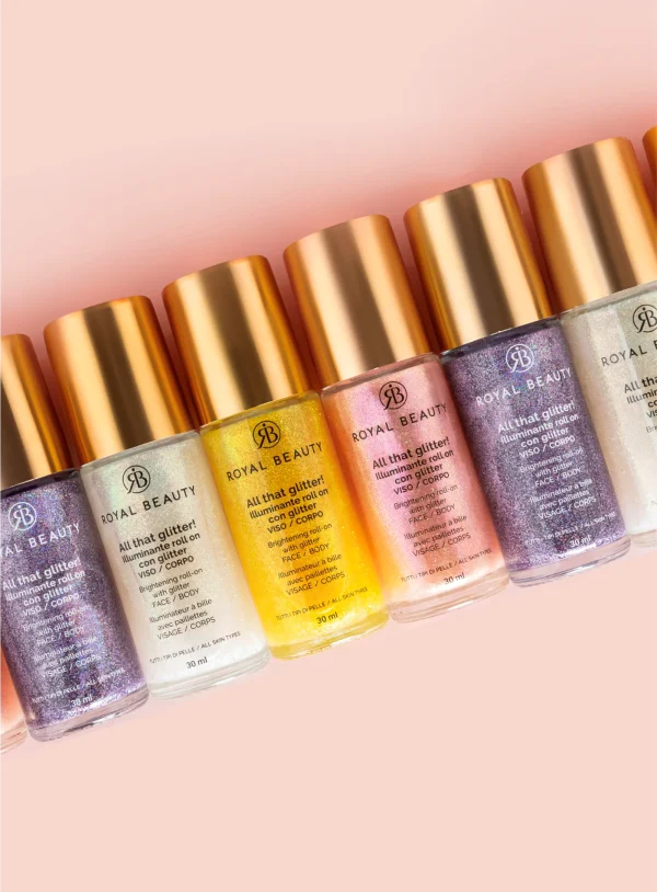 Royal Beauty All That Glitter! Illuminante roll-on con Glitter Viso Corpo 30ml -03 3 Royal Beauty All That Glitter! Illuminante roll-on con Glitter Viso Corpo 30ml -03